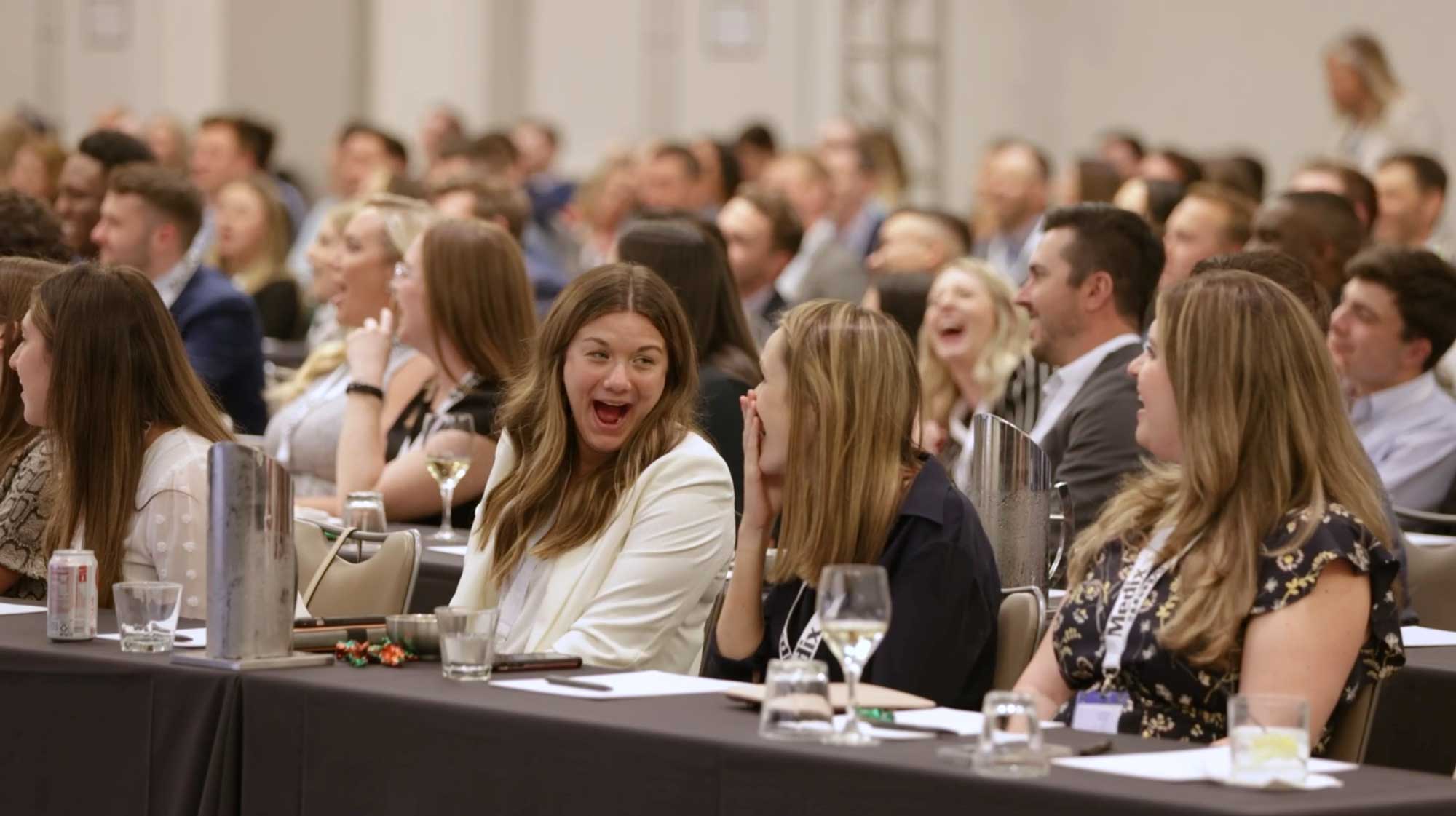 Professional mentalist performing at an event